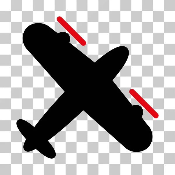 Hélice Aviones Vector Icono — Vector de stock