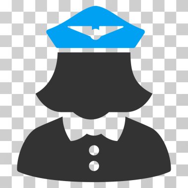 Havayolu hostesi Düz Simge