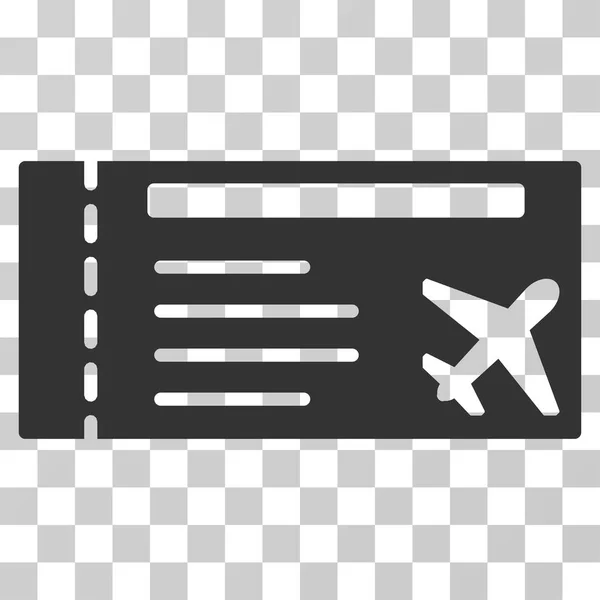 Flugticket-Flat-Symbol — Stockvektor