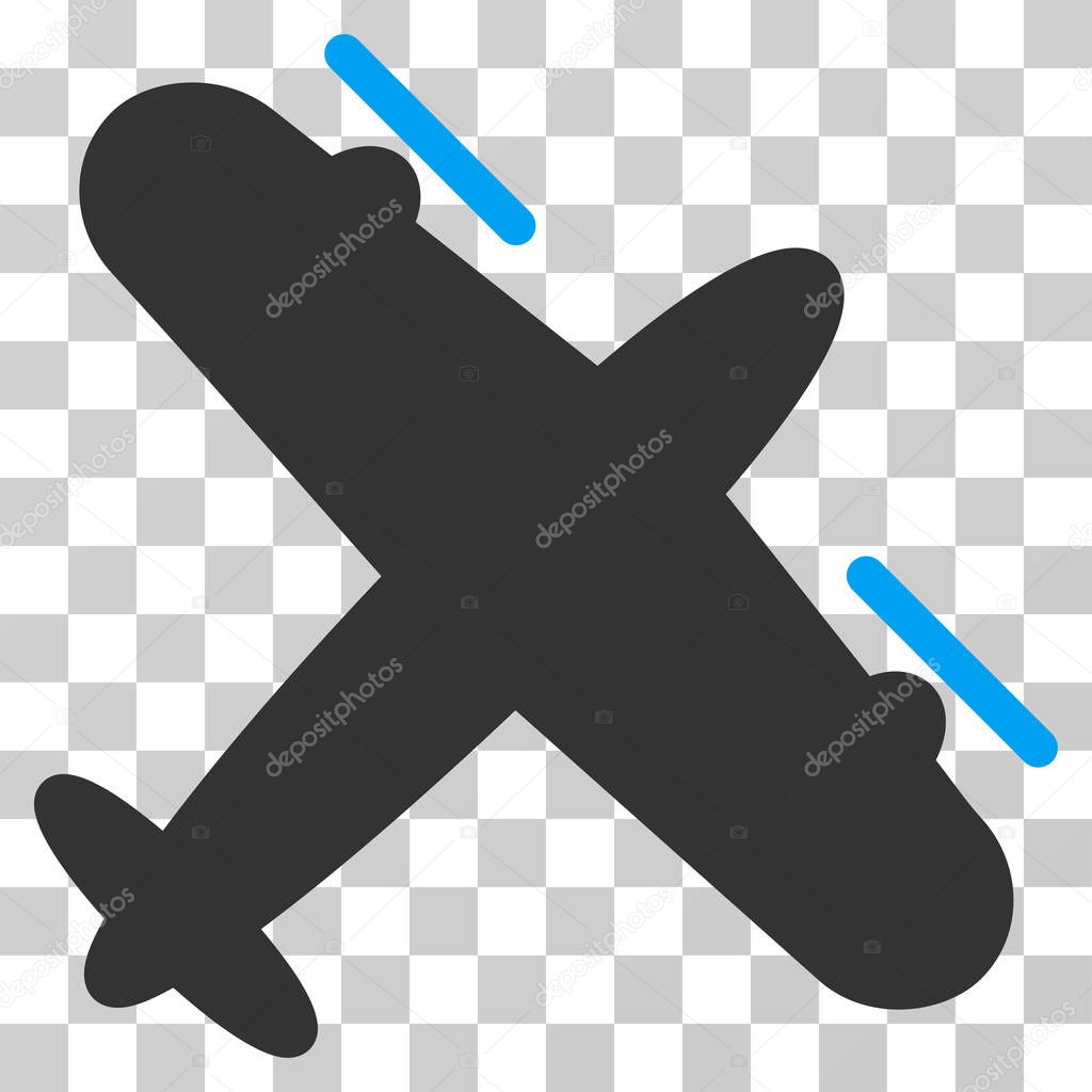 Propeller Aircraft Flat Icon