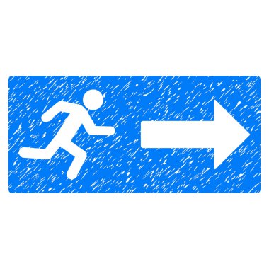 Acil çıkış grenli doku simgesi