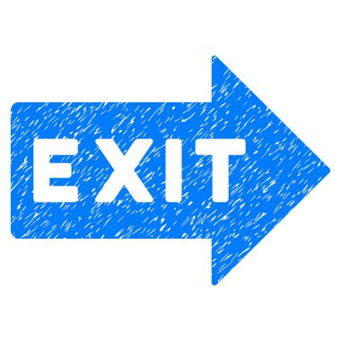 Çıkış ok grenli doku simgesi