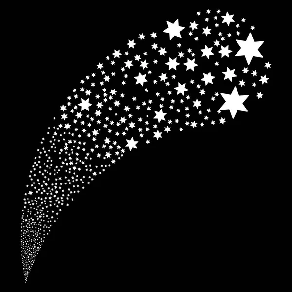 Feux d'artifice Star Source Stream — Image vectorielle