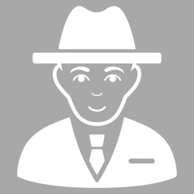 Ajan düz vektör simgesi