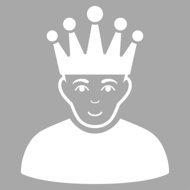 Moderatör düz vektör simgesi