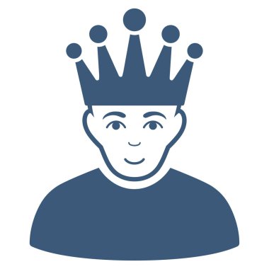 Moderatör düz vektör simgesi