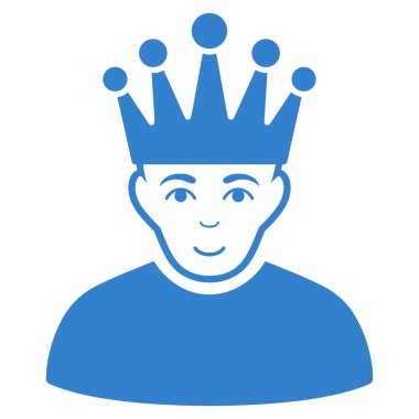 Moderatör düz vektör simgesi