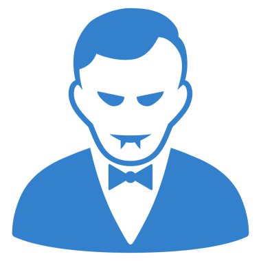 Vampir düz vektör simgesi