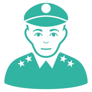 Ordu genel düz vektör simgesi