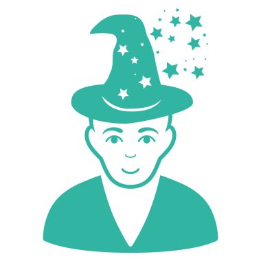 Büyü Master düz vektör simgesi