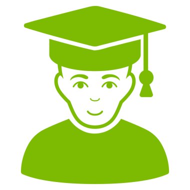 Profesör düz vektör simgesi
