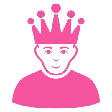 Moderatör düz vektör simgesi