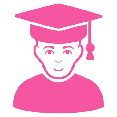 Profesör düz vektör simgesi