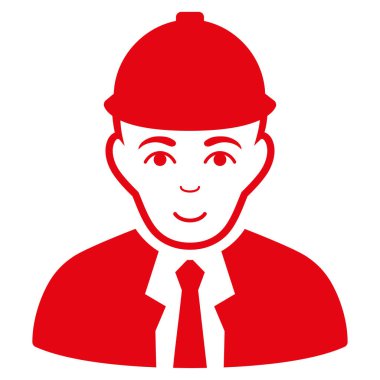 Mühendis düz vektör simgesi