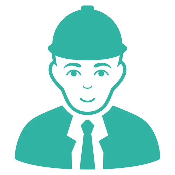 Engineer Flat Vector Icon — Stock Vector