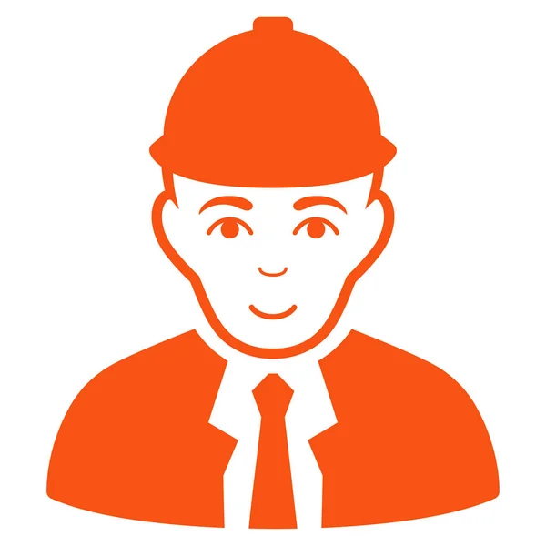 Engineer Flat Vector Icon — Stock Vector