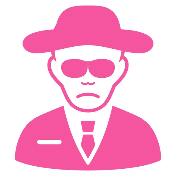 Agente de segurança Flat Vector Icon —  Vetores de Stock