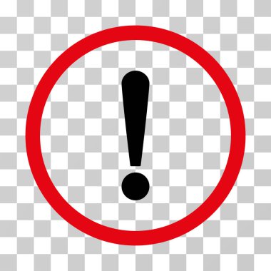 Ünlem işareti vektör simge yuvarlak