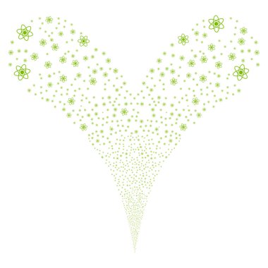 Atom çift havai fişek akışı