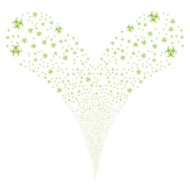 Biohazard çift havai fişek akışı