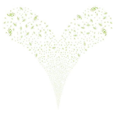 Galaxy çift havai fişek akışı