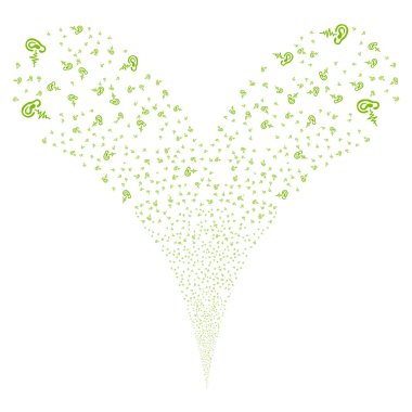 İşitme çift havai fişek akışı