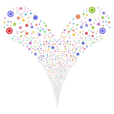 COG çift havai fişek akışı