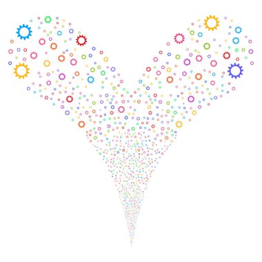 Dişli Çift havai fişek akışı