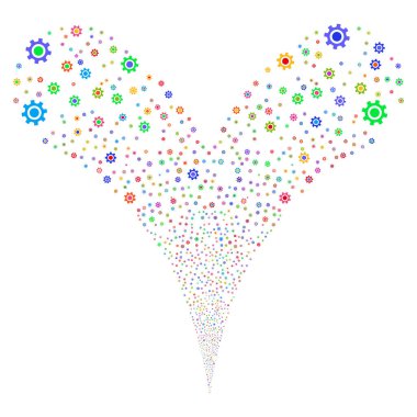 Dişli Çift havai fişek akışı