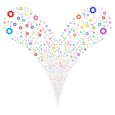 Dişli Çift havai fişek akışı