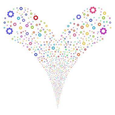 Dişli Çift havai fişek akışı