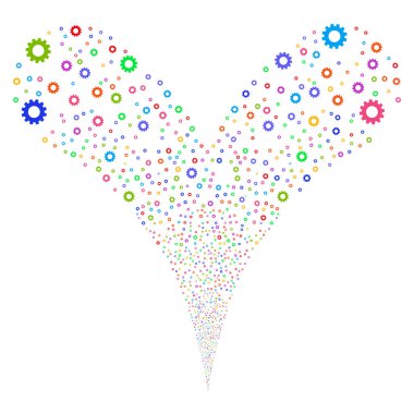 Dişli Çift havai fişek akışı