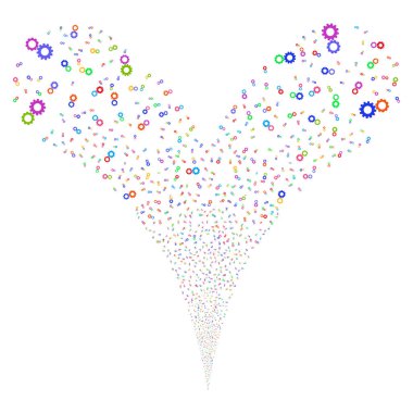 Gears'ı çift havai fişek akışı