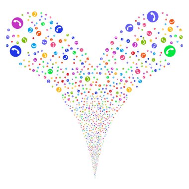 Telefon numarasını çift havai fişek akışı