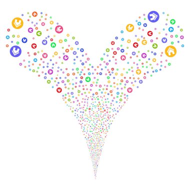 Real Estate çift havai fişek akışı