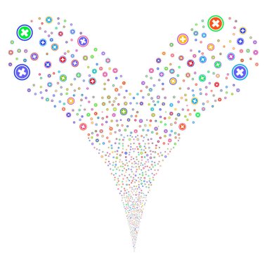 Eczane çift havai fişek akışı