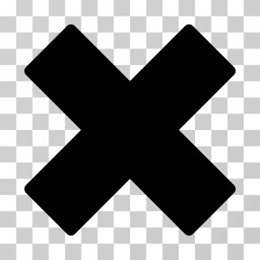 X-Cross vektör simge Sil