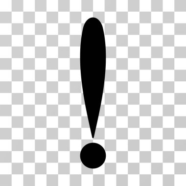 Ünlem işareti vektör simgesi