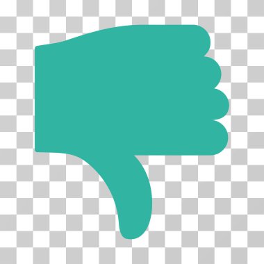 başparmak aşağı vektör simgesi