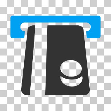 Bankacılık hizmeti vektör simgesi otomatik