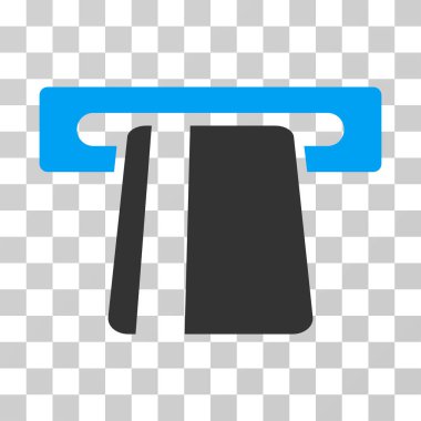 Bankacılık hizmeti vektör simgesi otomatik