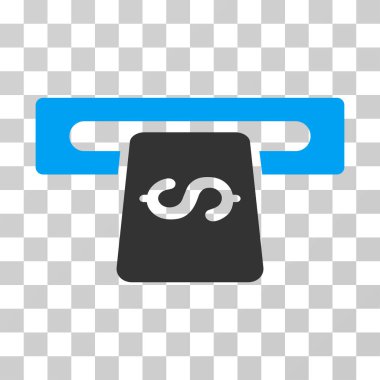 Bankacılık makine vektör simgesi