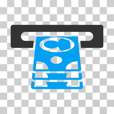 Bankamatiğe vektör simgesi