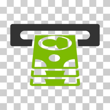 Bankamatiğe vektör simgesi