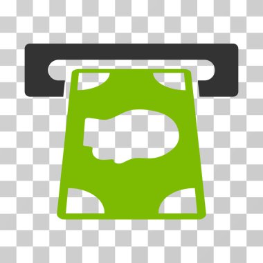 Bankamatiğe vektör simgesi