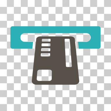 Bilet makine vektör simgesi