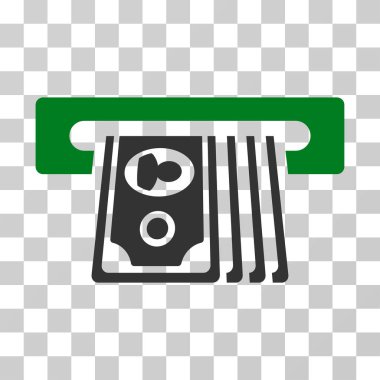 ATM ekleme nakit vektör simgesi