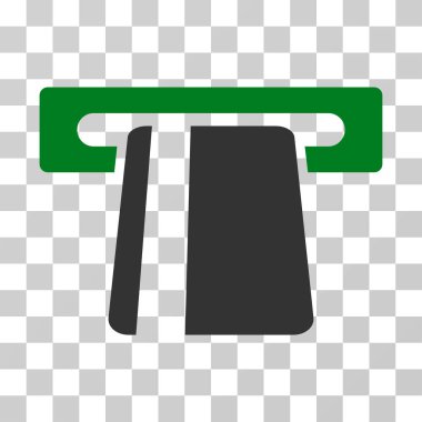 Bankacılık hizmeti vektör simgesi otomatik