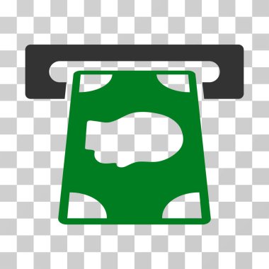 Bankamatiğe vektör simgesi