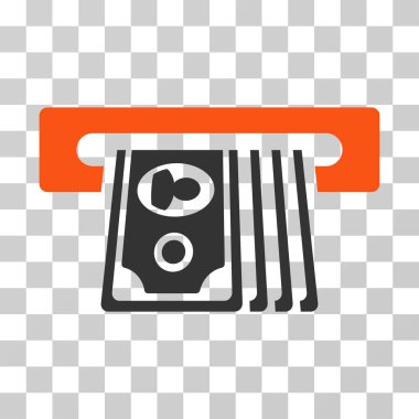 ATM ekleme nakit vektör simgesi